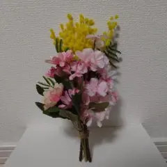 造花 ブーケ 春 アレンジメント インテリア 飾り 置物 癒し