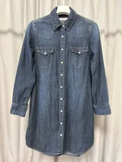 BACK NUMBER デニムシャツワンピース Sのサムネイル