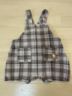 tete a tete チェック柄 サロペット ロンパース