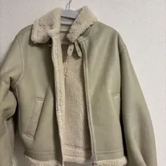 SLY B-3モデル　フライトジャケット　グレージュ　フェイクムートン