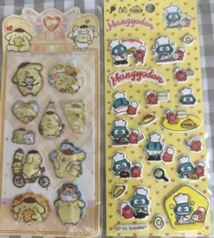 ウォーターシール　ポムポムプリン　ハンギョドン　立体シール