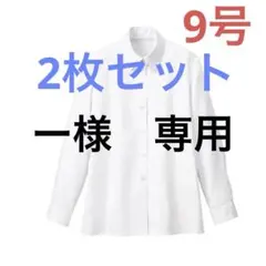 新品未使用　オフィスなどに長袖ブラウス　9号　ホワイト