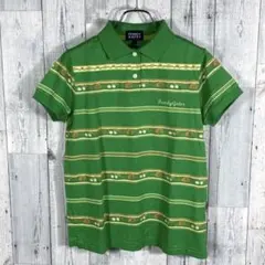 パリーゲーツグリーン ストライプ ポロシャツ サイズ1