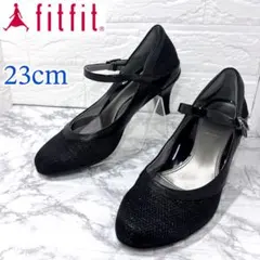 fitfit フィットフィット セパレートパンプス ブラック 23cm