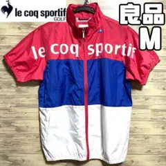 【フォロー割】良品 ルコックゴルフ ナイロンジャケット シャツ ロゴ メンズ M