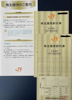 【匿名発送】JR東海　株主優待割引券　2枚のサムネイル