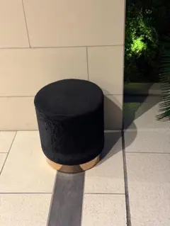 黒いキルティング◼️スツール◼️フランフランのサムネイル
