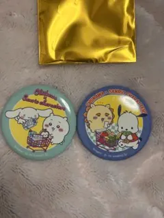 ちいかわ サンリオ コラボ キャラクター 缶バッジ バラ売り可