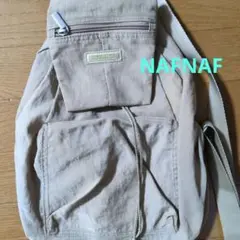 レディース　NAFNAFナフナフ　リュック　ベージュ