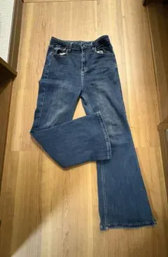 yourself ダークブルー ブーツカットデニム