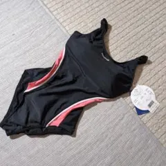 【新品】Reebok レディース ワンピース水着 ブラック ピンク(リーボック)のサムネイル