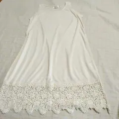 Remix ホワイト ノースリーブワンピース