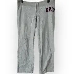 【S】GAP グレー スウェットパンツ　アレンジ　リメイク　スポーツ　ジム