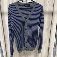 NANO UNIVERSE ストライプカーディガン Sサイズ　ウール素材
