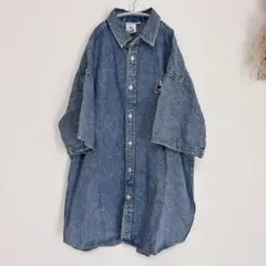 X-girl：デニムシャツ