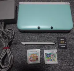 美品　ニンテンドー3DS LL 水色 本体セット　訳あり