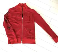 DSQUARED 2ディースクエアード スウェット ジャケット レッド 赤 M