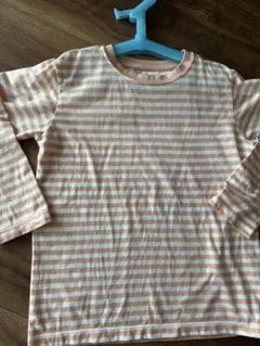 無印良品　ストライプ 長袖カットソー 120