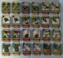 甲虫王者ムシキング　2003AUTUMN 　わざカード　色違い　12組
