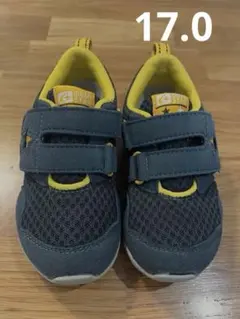 moonstar ネイビー/イエロー スニーカー　17.0EE