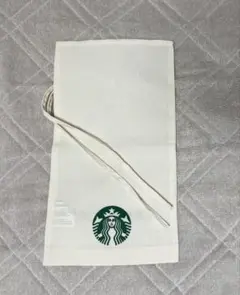 STARBUCKS キャンバス巾着袋 ホワイト