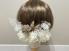 髪飾り ヘッドドレス ヘアピン 成人式 和装 振袖 ウェディング 前撮り 白