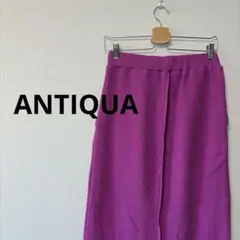ANTIQUAアンティカ/ワッフル生地 タイトロングスカート　コットン100%のサムネイル