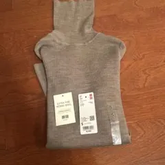 UNIQLO エクストラファインメリノウール 長袖セーター S ベージュ