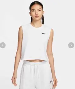ナイキ スポーツウェア クラブ ウィメンズ スリーブレス クロップド Tシャツ