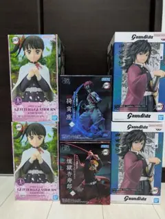 鬼滅の刃 フィギュア 6体セット 冨岡義勇 栗花落カナヲ 猗窩座 煉獄杏寿郎