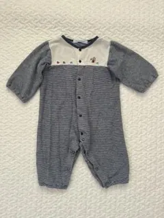 familiar ロンパース 70 ネイビー・ストライプ