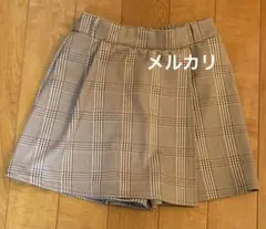 キュロット　レディース　チェック