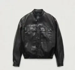 AAKAM ウエスタン レザー ジャケット ブラック 韓国 musinsa - メルカリ