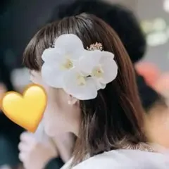 胡蝶蘭 髪飾りセット | 結婚式 前撮り 和装 顔合わせ