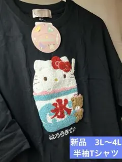 ハローキティ　Hello kitty タイニーチャム　刺繍　半袖　Tシャツ　氷のサムネイル