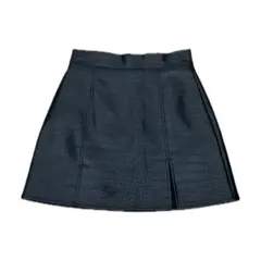 韓国　レザーミニスカート　ブラック　S