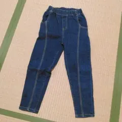 130cm 9Y デニム　インディゴ　 子ども　子供　長ズボン ジーンズ