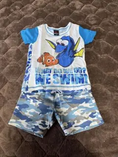 ディズニー Tシャツ＆BABYDOLL迷彩ショーツセット 100cm