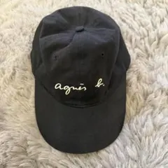 アニエスベー agnès b. 定番ロゴ ブラック ベースボールキャップ