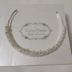 【ハワイ挙式で1度のみ使用】Love Tiara クリスタル ティアラ 結婚式