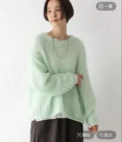 LEPSIM エアリーラメメッシュプルオーバー