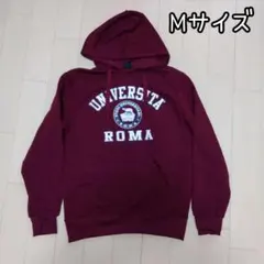 【送料込】★UNIVERSITA ROMA★カレッジパーカー★M★バーガンディ★