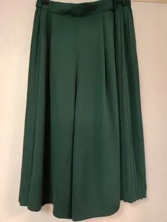 ROSE BUD COUPLES◇グリーン プリーツ ガウチョパンツ