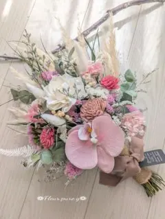 ✿春色✿ドライフラワーブーケ*前撮り*ウェディングフォト*スワッグ*ギフト