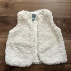 babyGap ホワイトファーベスト 4歳用