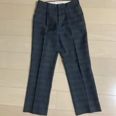 グレー チェック柄 スーツズボン