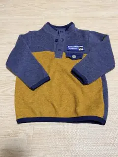 DOUBLE.B ボタン付きハーフネックトレーナー 100cm