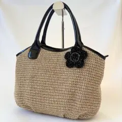 ★美品★ マリークワント かごバッグ ハンドバッグ デイジー ビーズ ビジュー✨