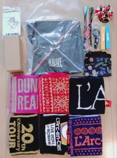 L'Arc〜en〜Ciel ツアー　マフラータオル　グッズセット　旧ロゴ　ラルク L'Arc〜en〜Ciel ツアー マフラータオル グッズセット 旧ロゴ ラルク