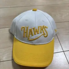 Hawks キャップ 白/黄色